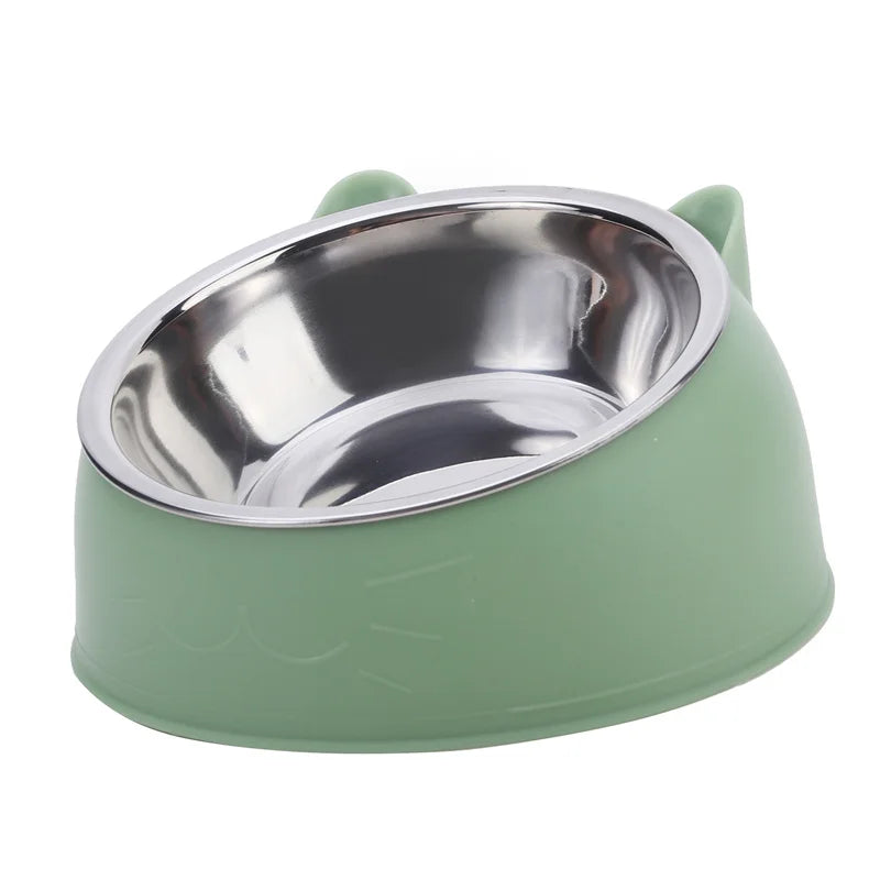 1/2/5 pcs Cat's Inclined Food Bowl.