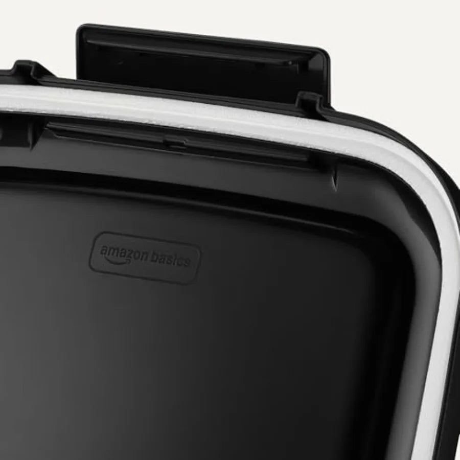 Pet Food Storage Container with Rolling Wheels, BPA-Free Plastic.  Comes with Detachable Scoop.  Capacity 50 lb.