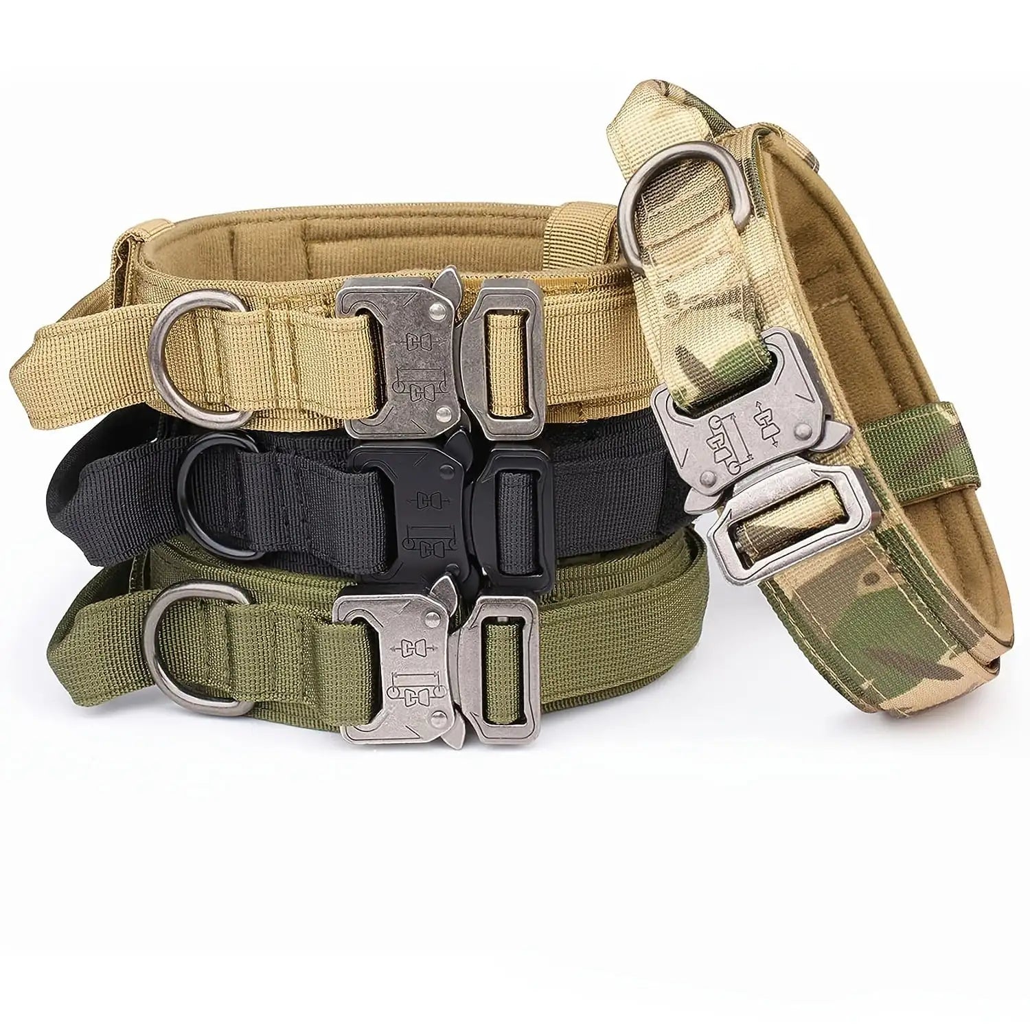 Dog Tactical Leash Collar With Handle for Medium & Large Dogs.