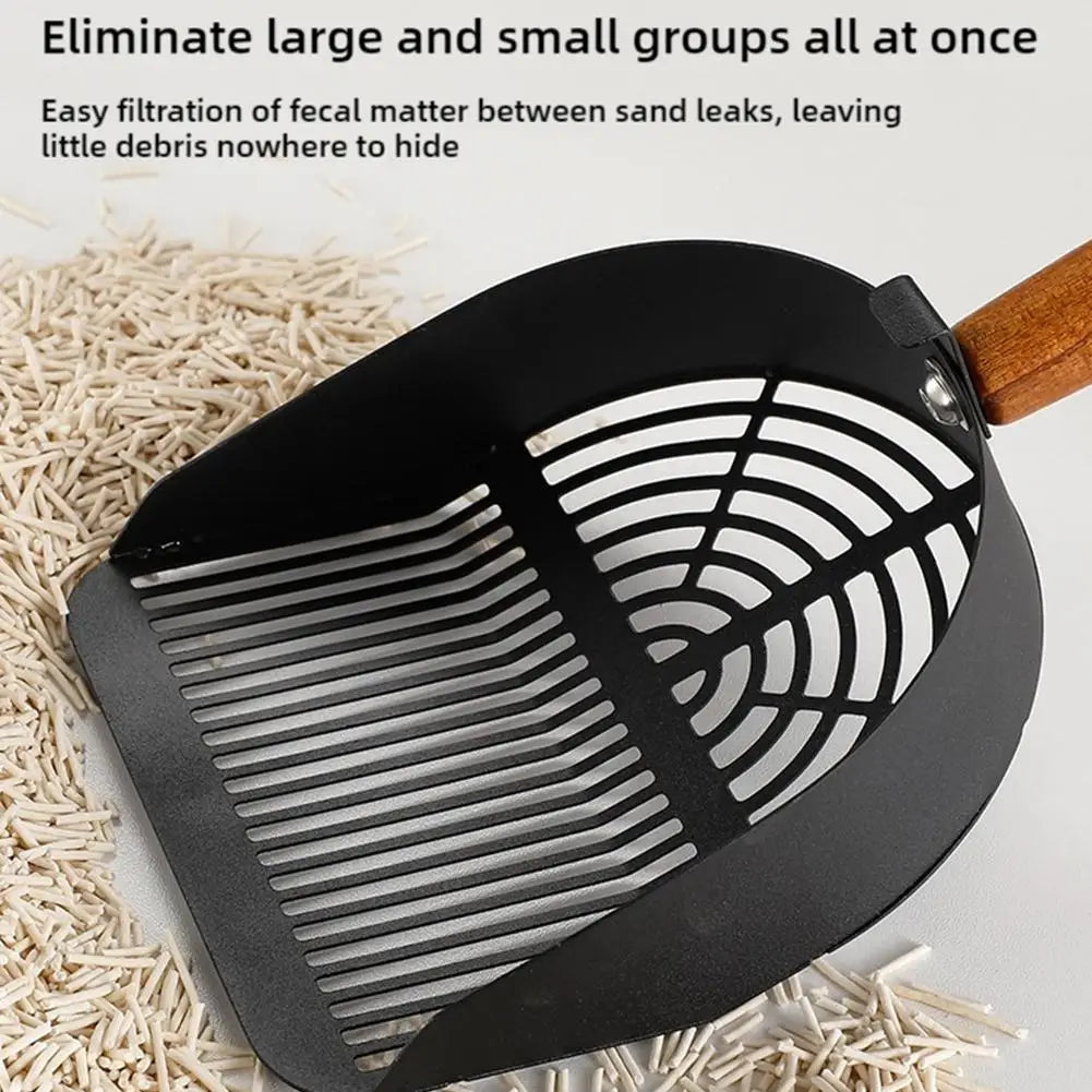Steel Cat Litter Scoop,  Long Handle Shovel Cleaning Tool For Tofu and Litter in Litter Box.