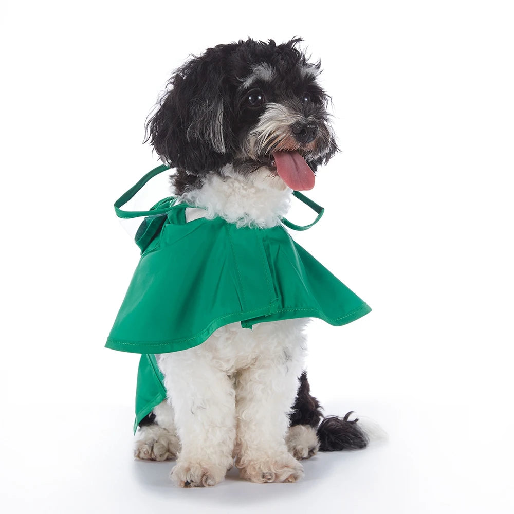 Reflective Pet Dog Raincoat, Cute Animal, Hooded, Waterproof Jacket for Large Dogs.