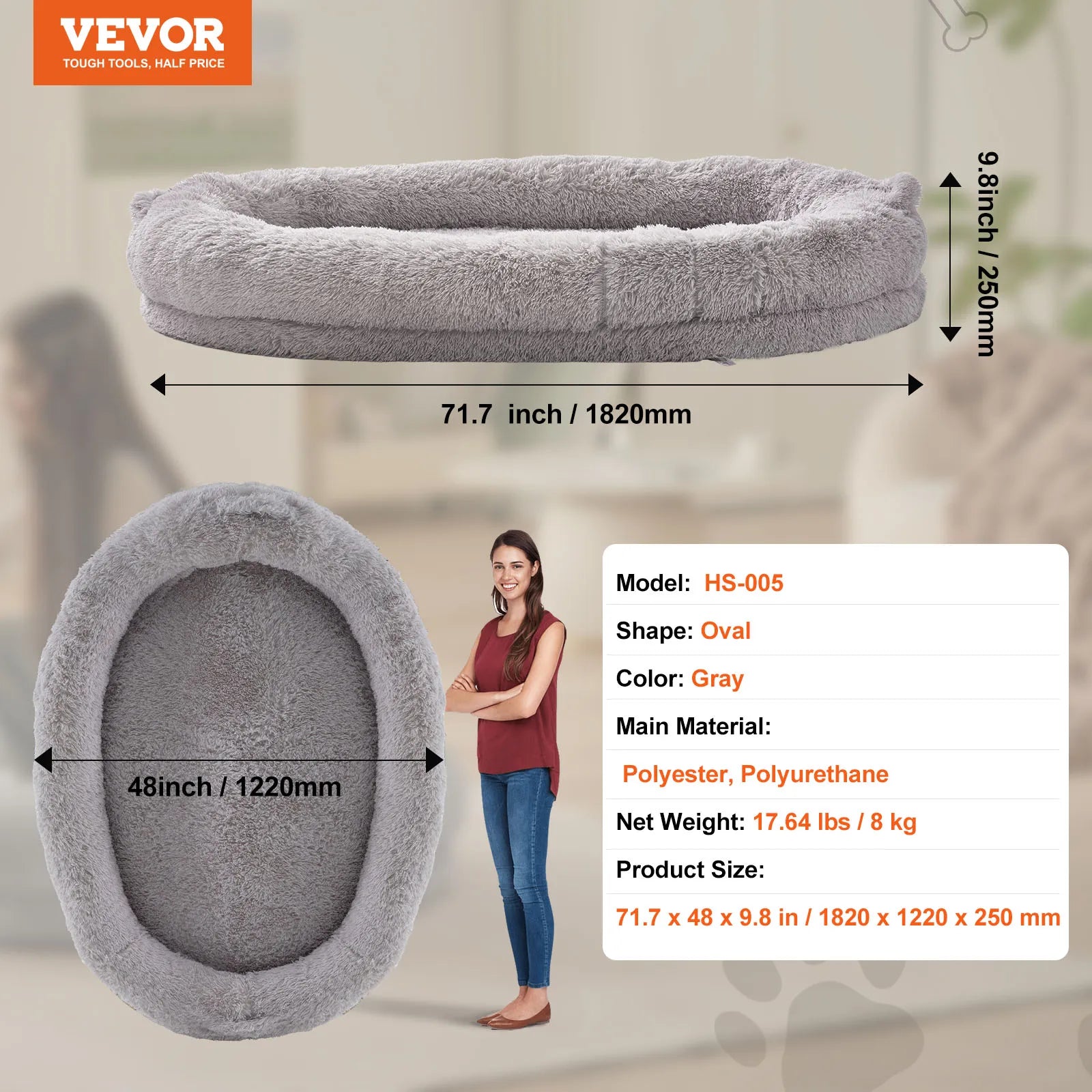 Human Dog Bed for Adult Human and  Dog in Dog Bed to bond.