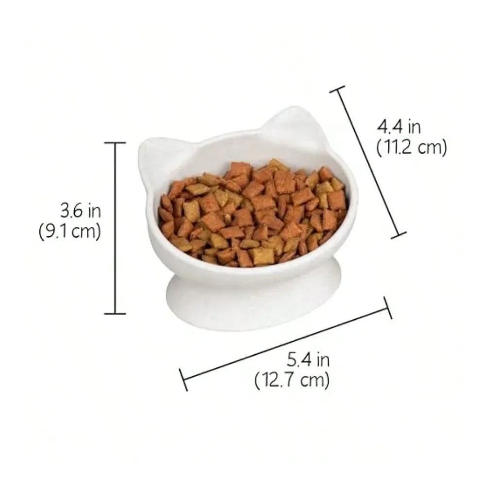 Dogs and Cats Cat Ear Small Bowls 2 pack