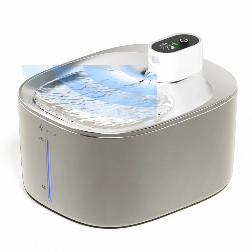 Wireless Water Fountain for Dogs and Cats, Auto Sensor Drinking Fountain, Pet Water 4L Dispenser Accessory.