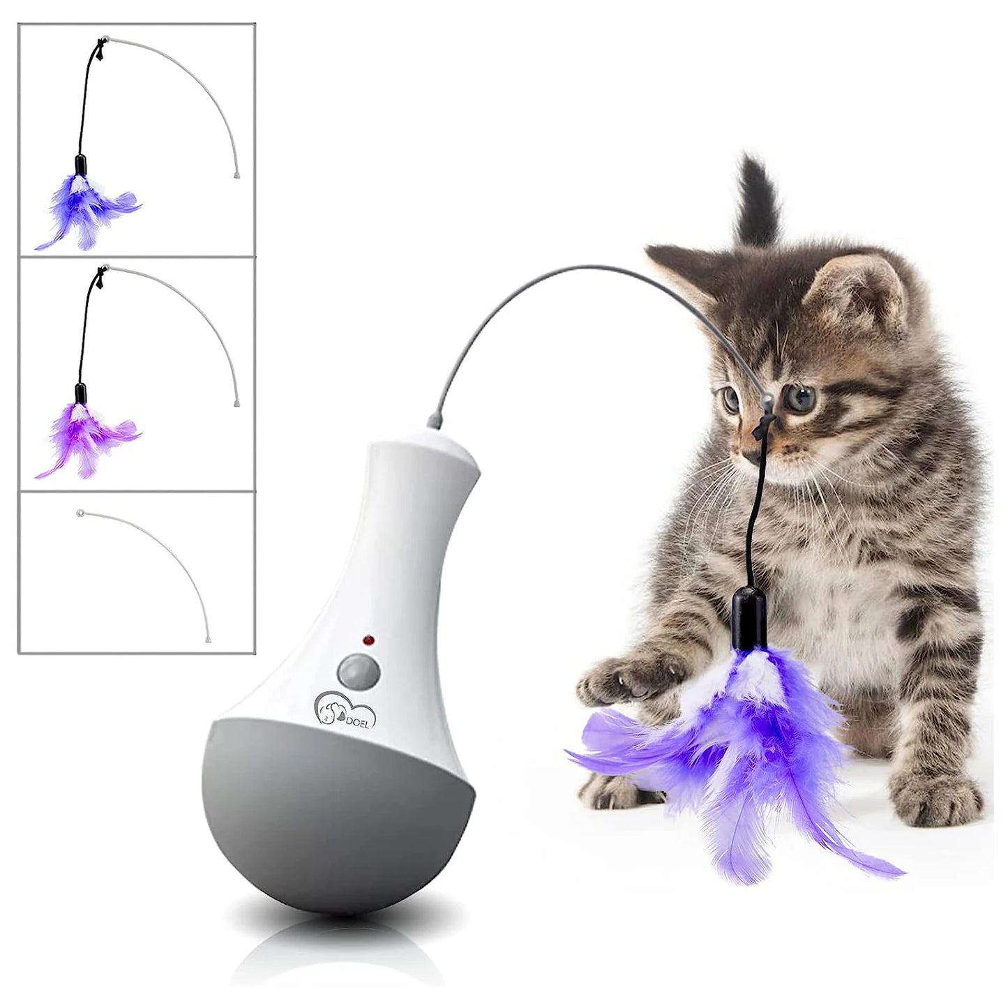 Cat Interactive Automatic Feather Kitten Teaser.