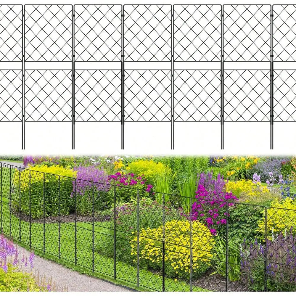 Rustproof Metal Fence, 10 Pack.