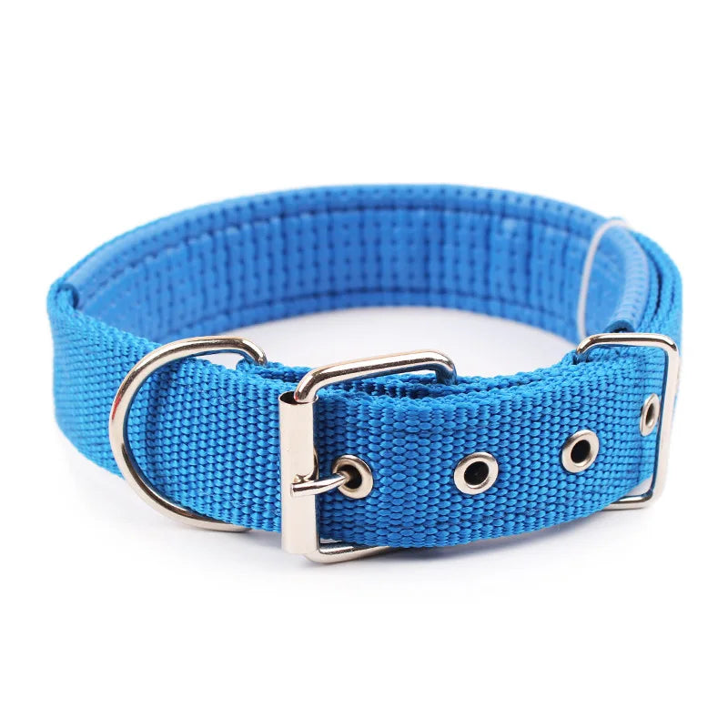Solid Nylon Dog Collars for Small, Medium and Large Dogs.