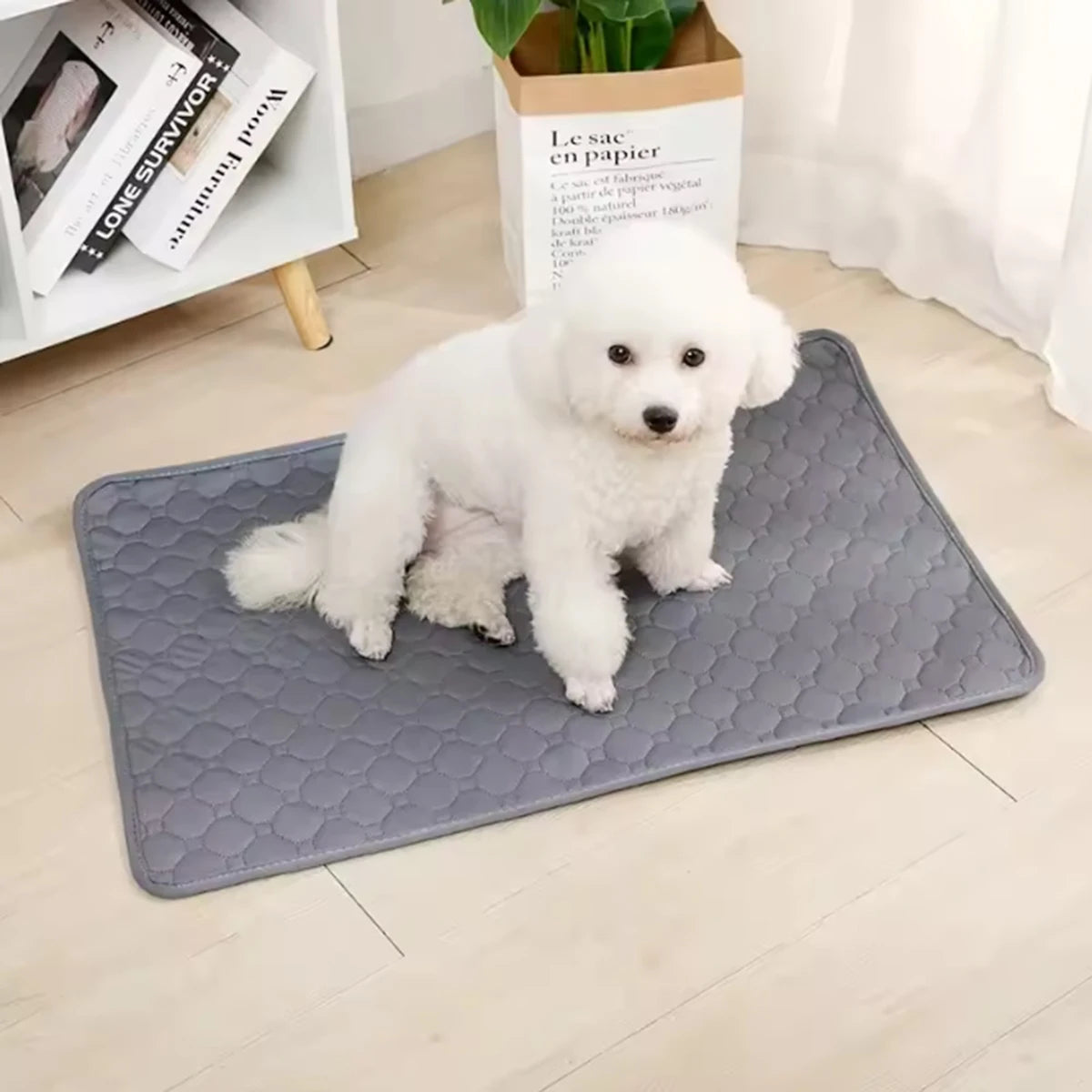 Winter Dog Pee Pad Reusable, Washable Dog Urine Mat.  Waterproof,  Absorbent, Puppy and Cat Training.