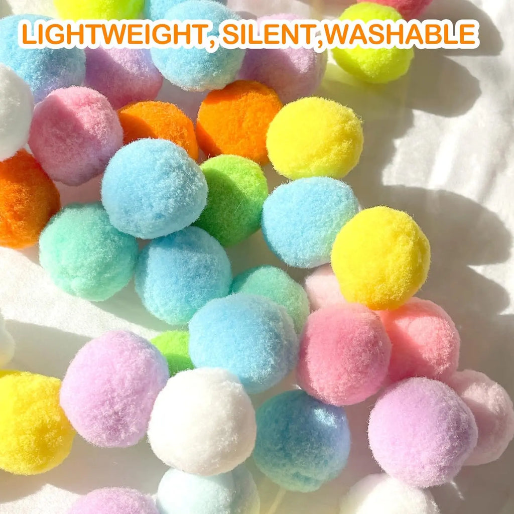 Cat Ball Toy Launcher Gun with 30 Plush Fuzzy Balls.
