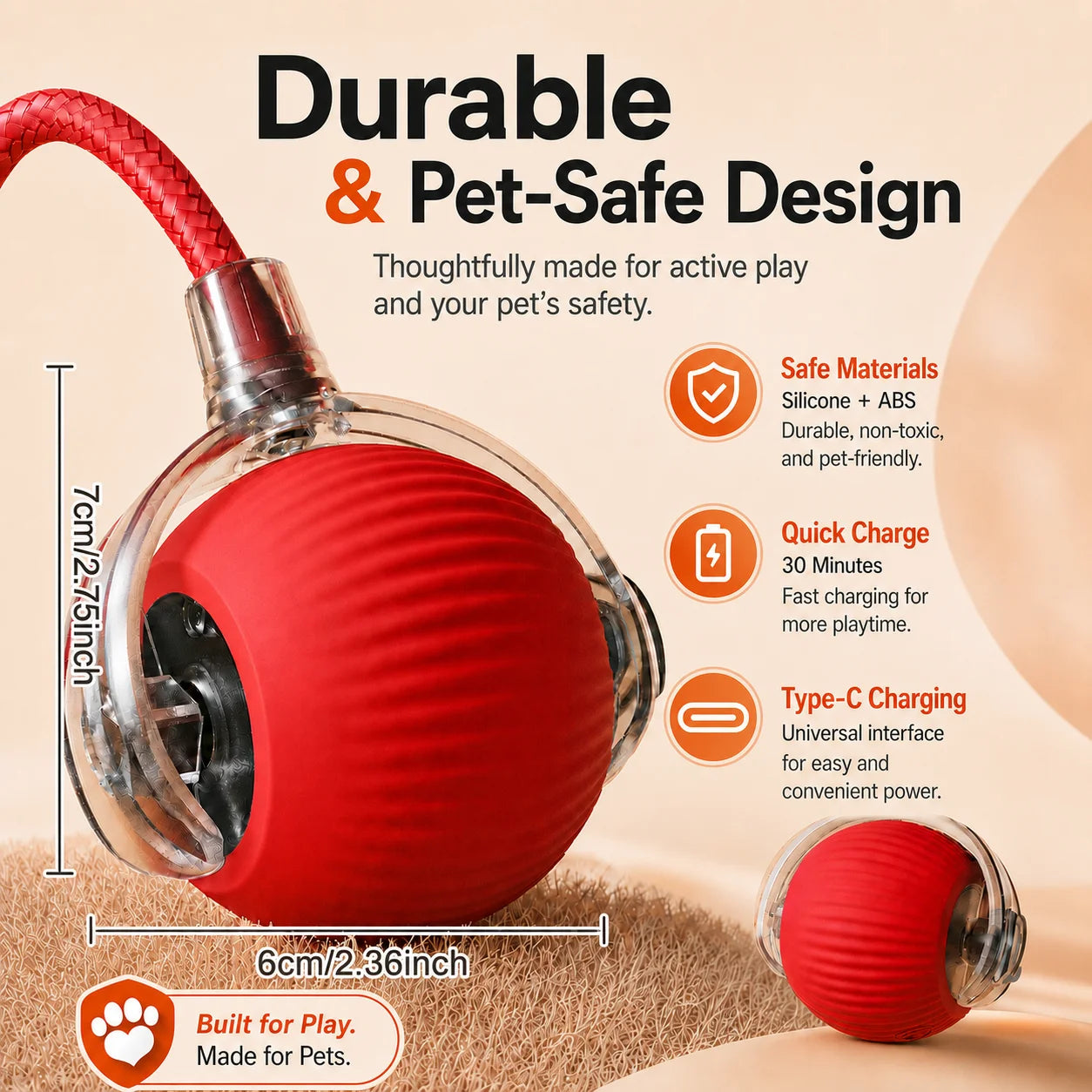 Automatic Rolling Dog Ball Toy.