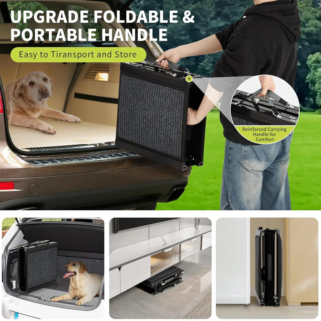 Folding Dog Car Ramp For Large Dogs up to 250 lbs.
