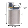 Pet Food Plastic Storage Container with Measuring Cup.