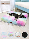 1 Piece Plush Pet Crate Bed For Dog, Anti-Slip Mat. Bed For Cat. Fluffy Comfy and Washable.