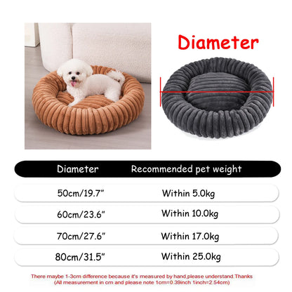 Round Winter Warm Pet Bed.