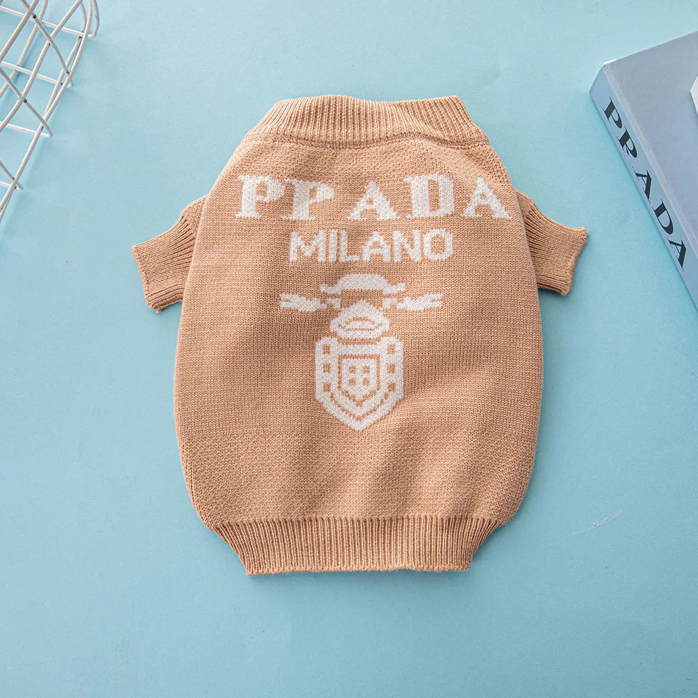 PRADA Dog Sweater: Stylish Comfort for Your Pet