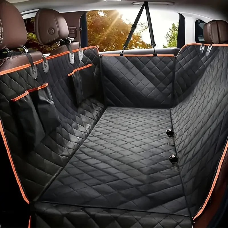 Dog Car Seat Cover, 100% Waterproof, Hammock Style, Nonslip, Durable, Soft, Back Seat Cover for Cars and Trucks.