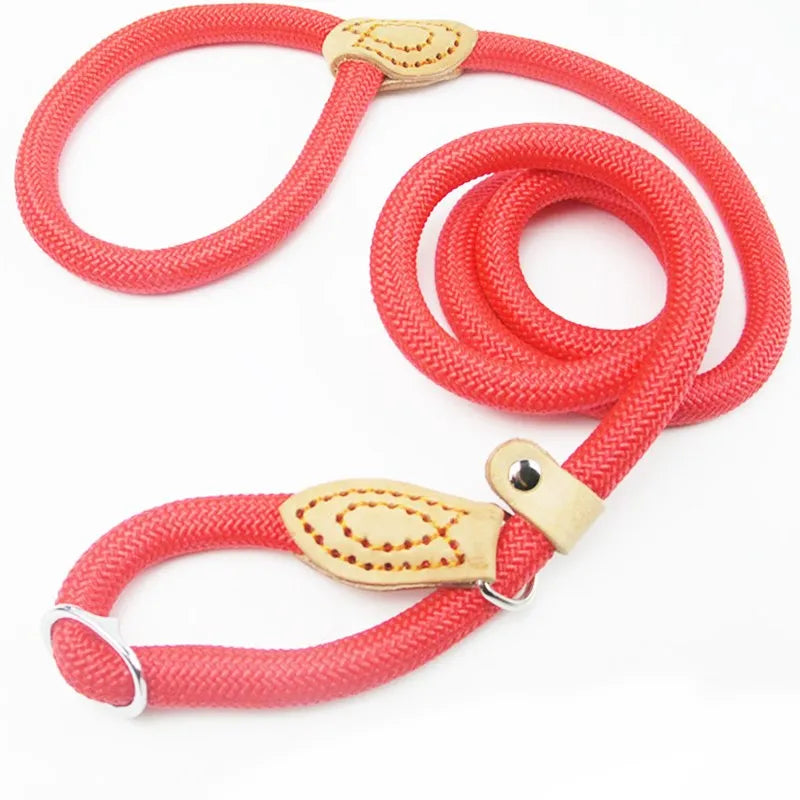 Dog Leash,  Slip Rope Lead Leash Heavy Duty Braided Rope for Medium and Large Dogs.
