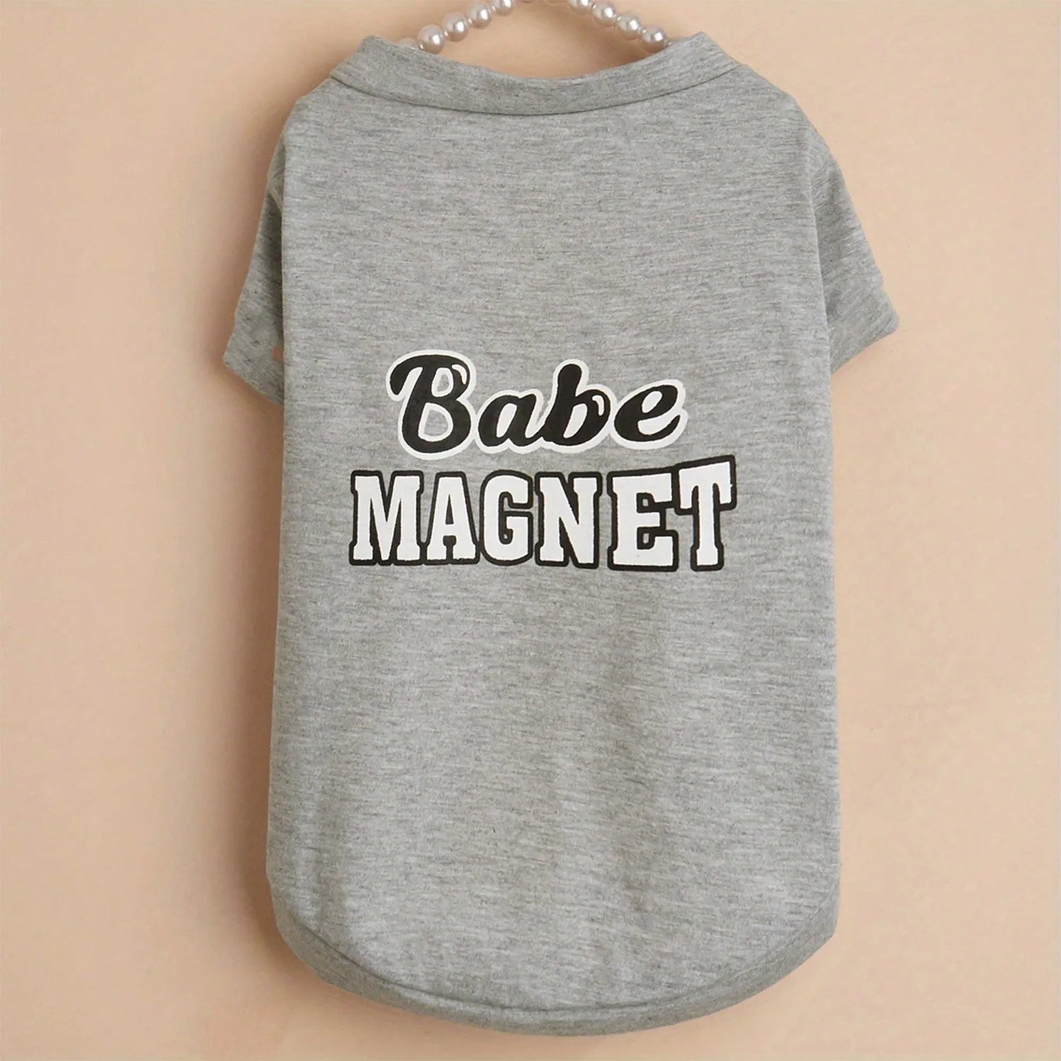 1 pc Cute "Babe Magnet" Graphic Pet Summer Breathable Vest For Dogs and Cats.