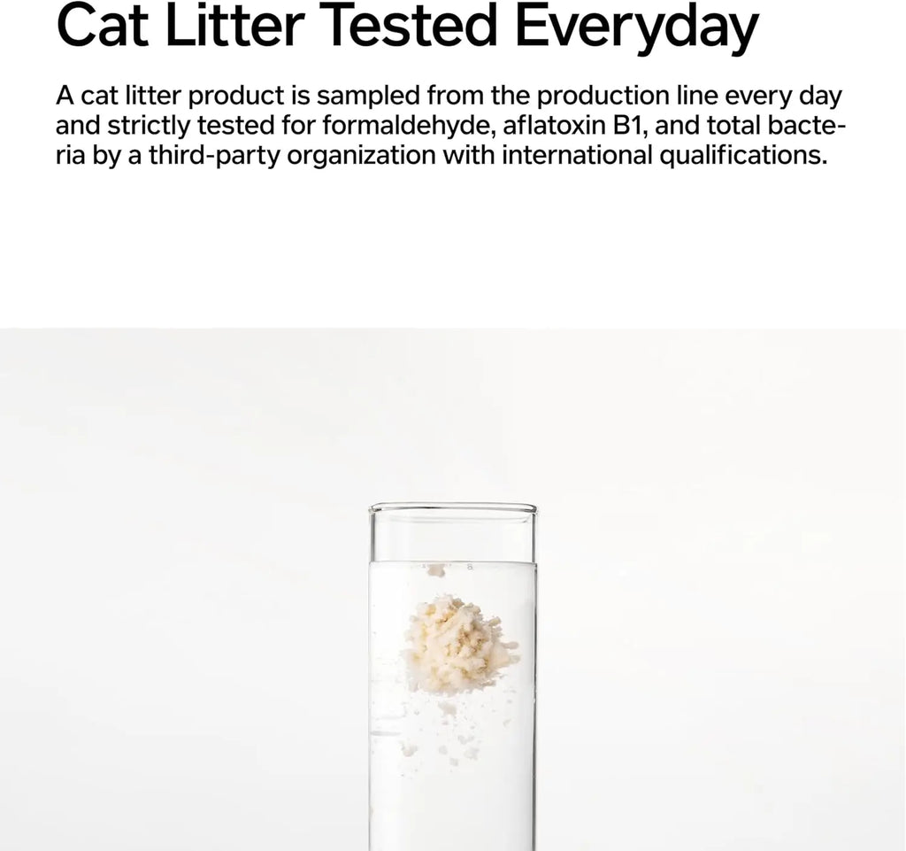 pidan Tofu Cat Litter Clumping.  Flushable,  Ultra Absorbent,  Fast Drying,  Dust-Free and Less Tracking, 5.3lb