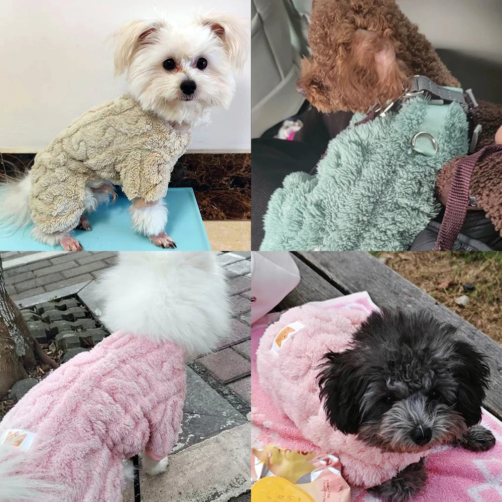 Winter Puppy Jumpsuits For Small Medium Dogs and Cats