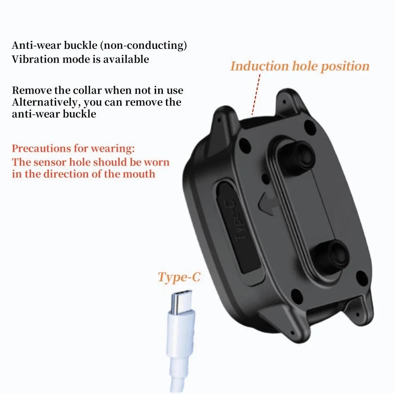 Waterproof Dog Bark Collar, Rechargeable Anti-Bark Collar for Small and Medium Dogs.