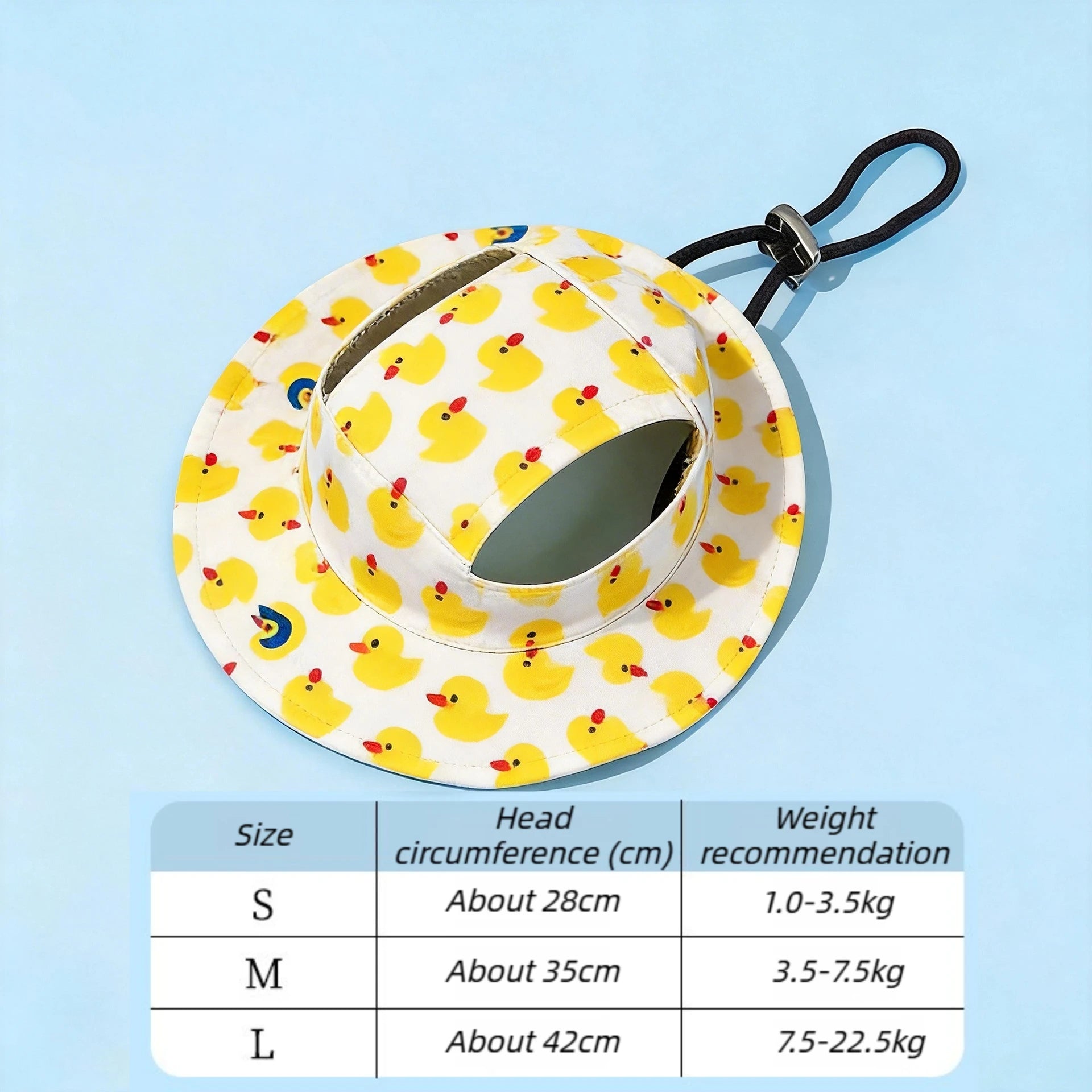 Adjustable Dog Hat Cute Print Cap for Cats, Puppies and Small to Medium Breed Dogs.