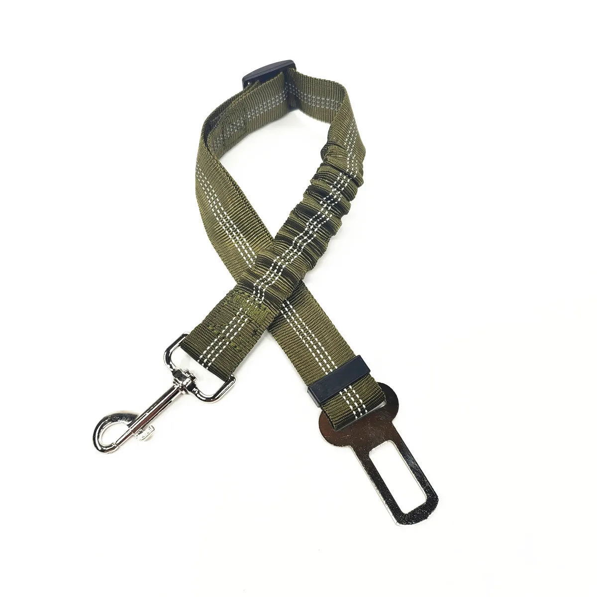 Adjustable Pet Car Seat Belt Leash for Dog Safety.  Has Nylon, Reflective, Cushioning, Elasticity Leash.