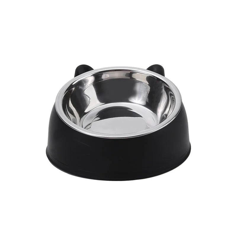 100 ML Pet Bowl 15 Degrees Raised, Non Slip Base, Drinking Water. Feeder Tilt to Safeguard Pet's Neck,