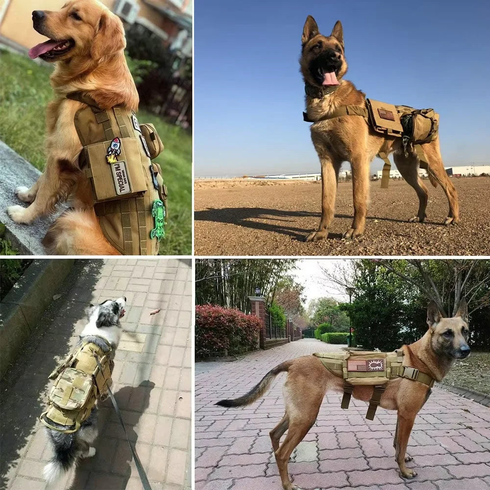 12 Pieces Tactical Patch Bundle for Dog Vest Harness.