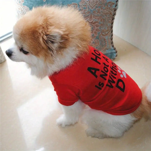 1 Piece Summer Dog Cute,  Breathable Puppy and Dog T-Shirt.  Vest T-Shirt For Small and Medium Dogs.