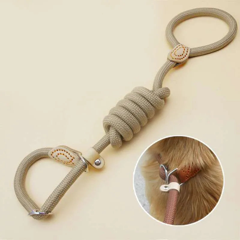 Dog Leash,  Slip Rope Lead Leash Heavy Duty Braided Rope for Medium and Large Dogs.