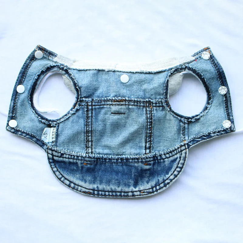 Jeans Hoodie for Small Dogs, Cats & Puppies. Sizes XS - XXL.