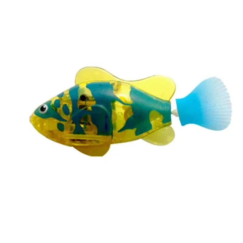 Cat Toy LED Glowing Swimming Robot Fish.