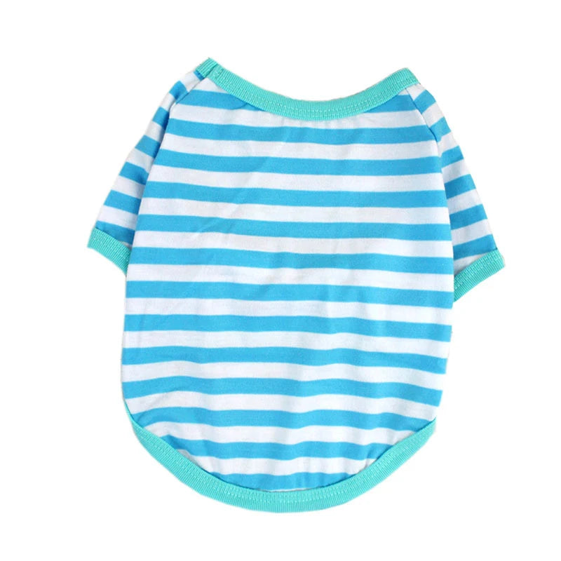 Stripe Dog T-shirt for Small & Medium Dogs, Cats and Puppies.