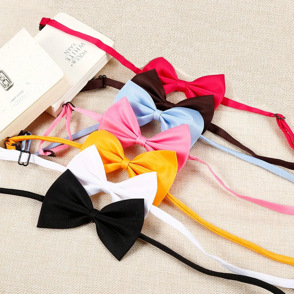 Adjustable Pet Bow Tie for Cats, Dogs, Puppies and Kittens.  Qty of 20, 50 100 150 or 200.