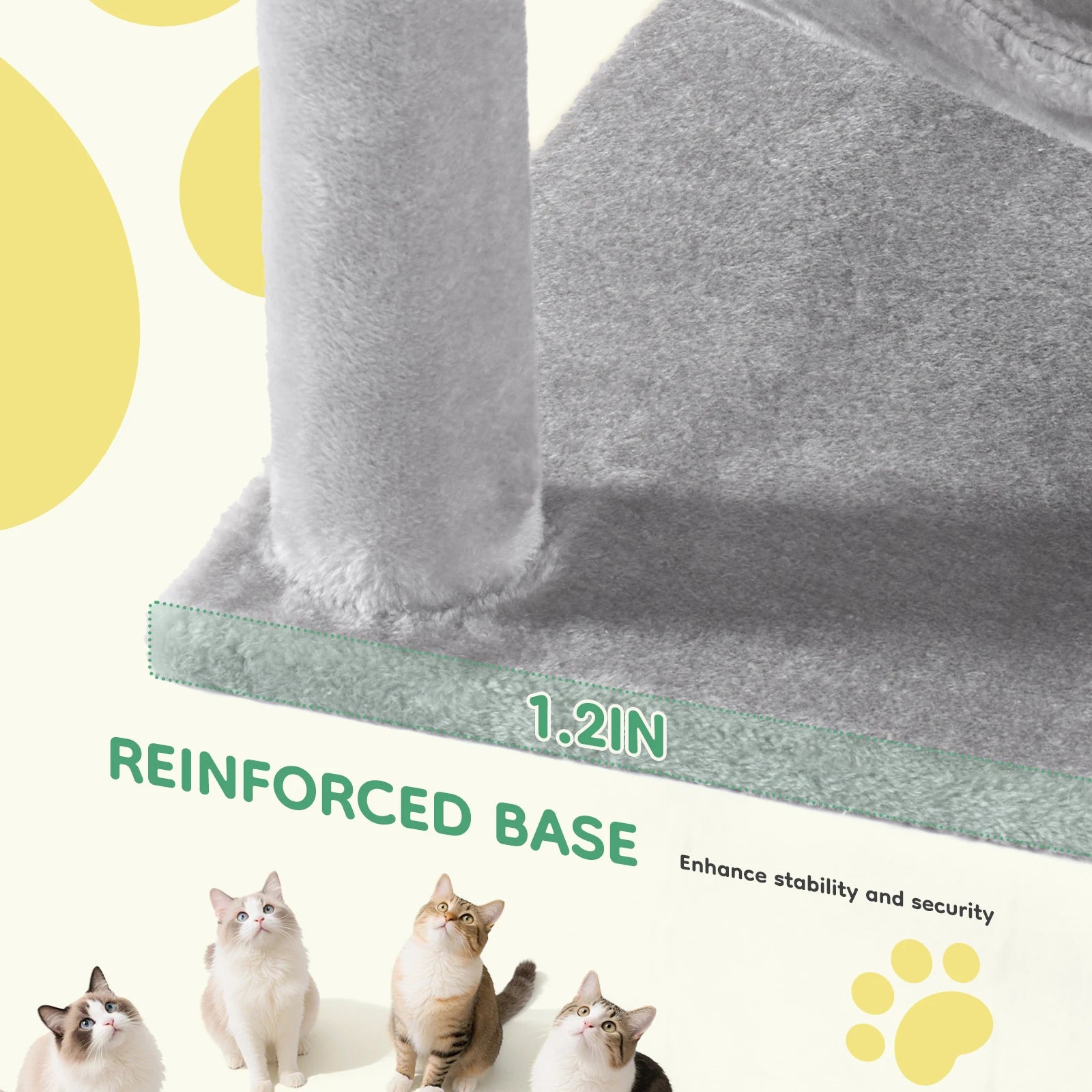 Cat Tree Tower for Pet Furniture, Scratching Posts, and House for Indoor Cats.