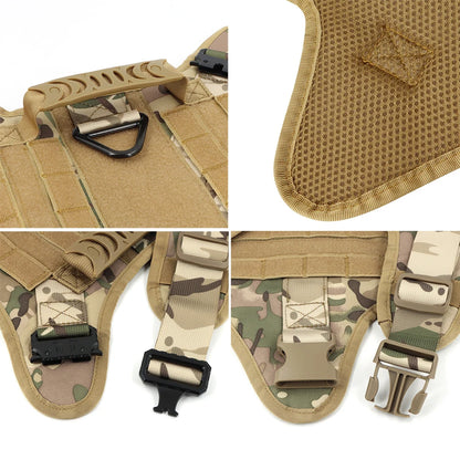Tactical Dog Harness Leash Set for Large Dogs.