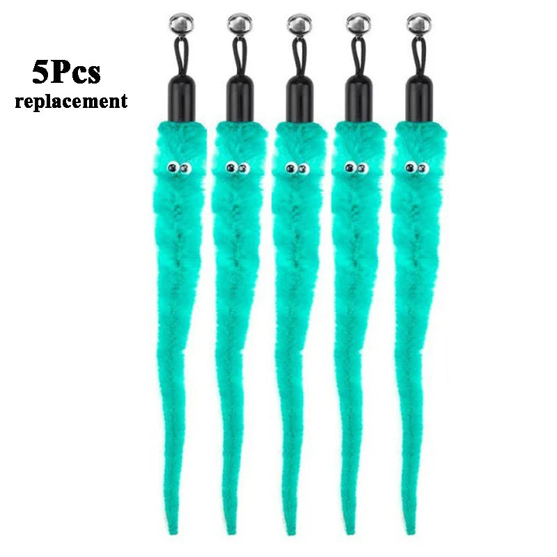 Replace Plush Cat Toy Worms, and Stick