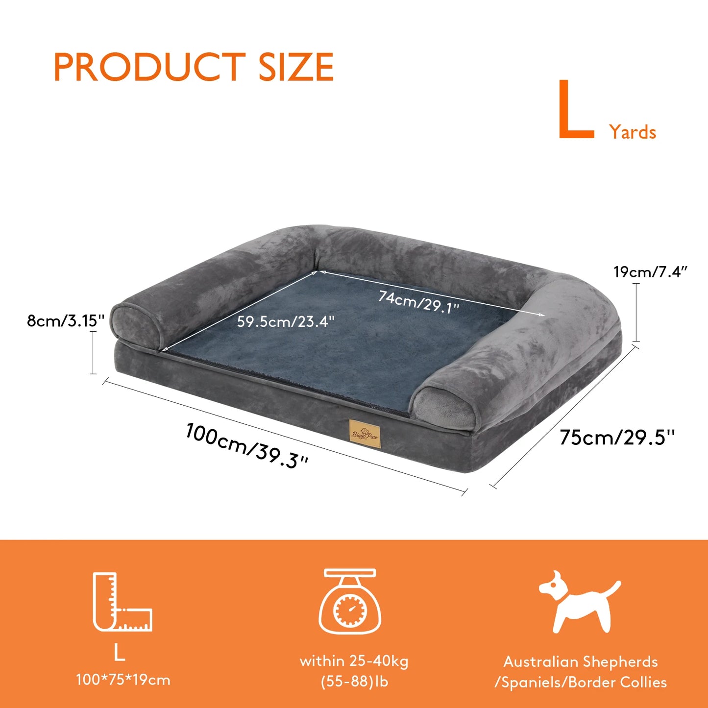 Dog Beds with an Orthopedic Pet Mattress and a Bed Cushion.