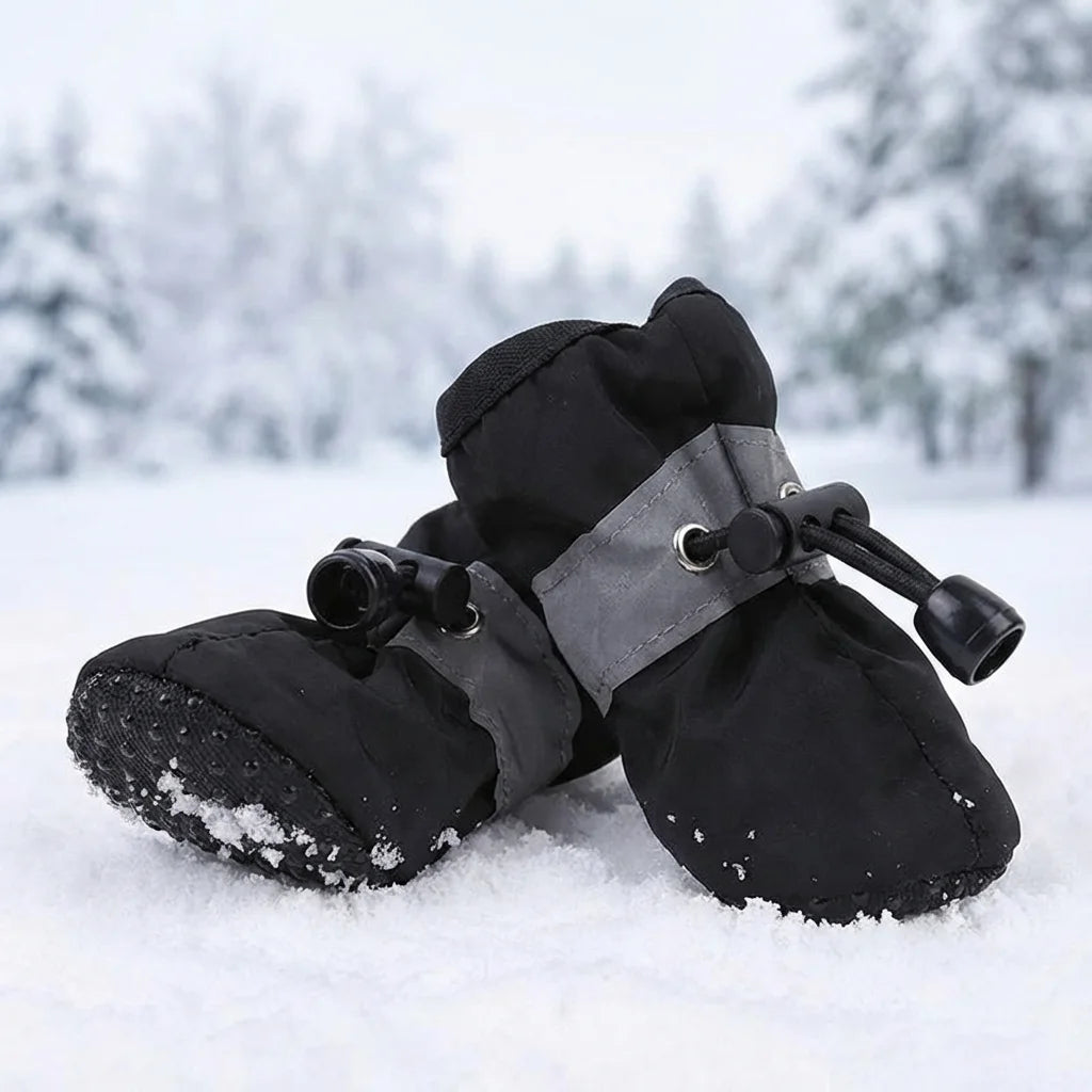 X-Small Dog Shoes Waterproof Durable Boots for 3-4 lb. Tiny Dogs,  Secure Fit.