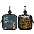 Pack of 2 pet snack bags, zipper seal - portable snack bag.