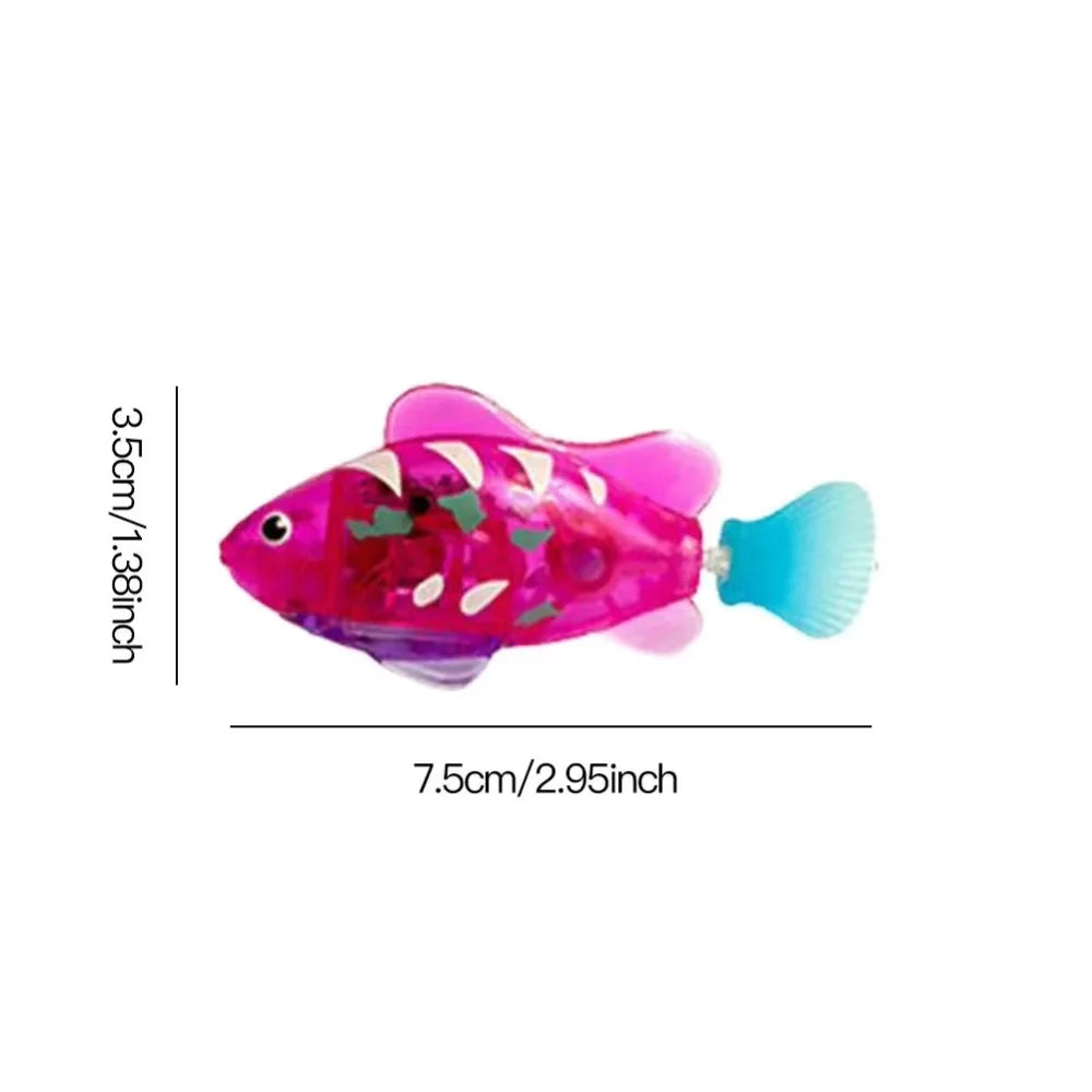 Cat Toy LED Glowing Swimming Robot Fish.