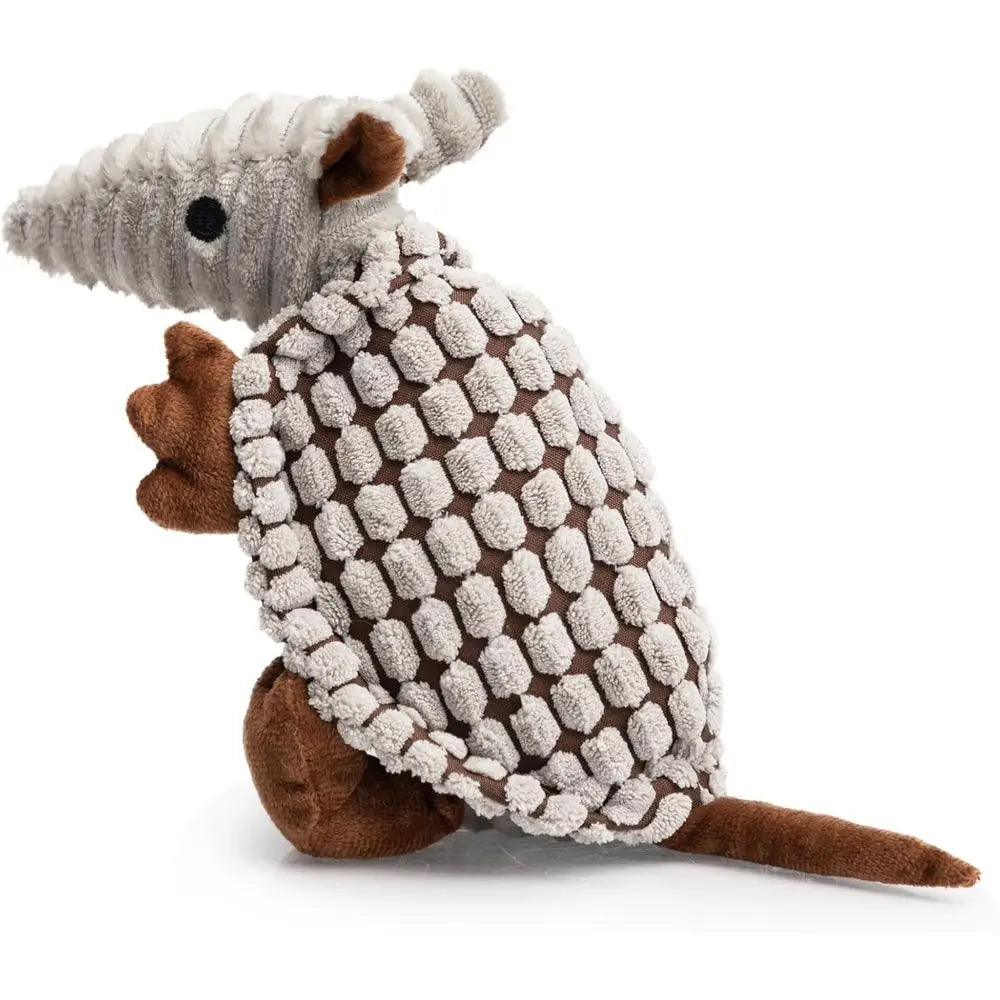 Armadillo-Inspired Squeaky Dog Toy.