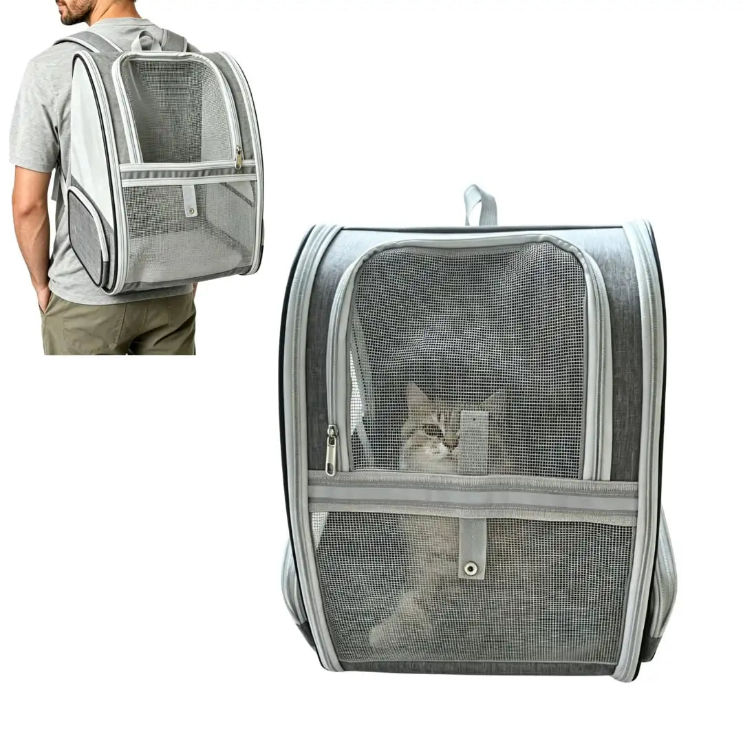 Large Cat Backpack Carrier, Backpack Suitable For Travel, Hiking, Shopping and Medical Visits.
