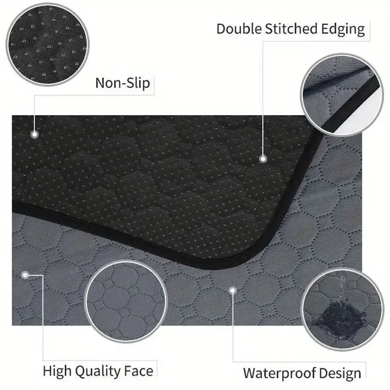 Dog Pee Pad Reusable Washable Dog Urine Mat.
