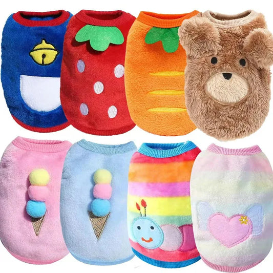Dog Clothes Winter Vest Sizes XXS - XL.