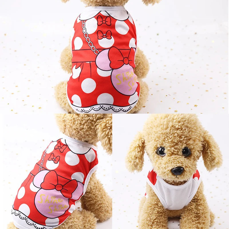Pet Dog Clothes Cartoon Clothing for Puppy Dogs Too.