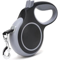 26 Ft Retractable Dog Leash Heavy Duty For Dogs Up To 110 lb.  Anti-Slip Rubberized Handle One Handed Brake Strong Nylon Tape.
