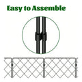 Rustproof Metal Fence, 10 Pack.