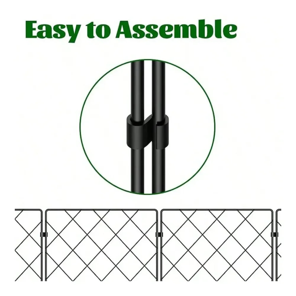 Rustproof Metal Fence, 10 Pack.
